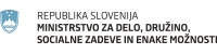 Logo ministrstvo za delo in druzino
